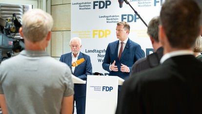 Pressestatement mit Wolfgang Kubicki und Henning Höne