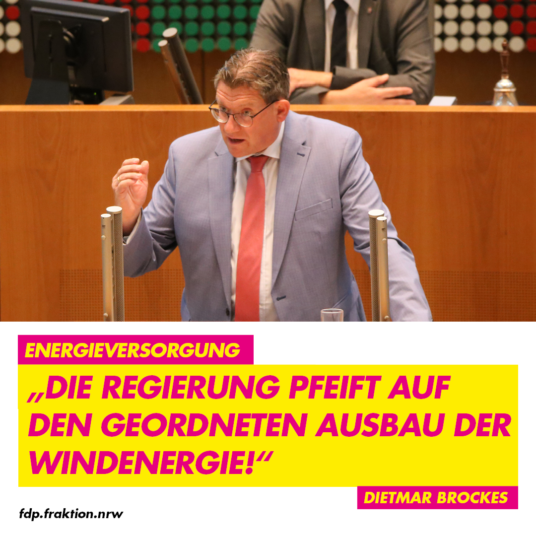 Dietmar Brockes in der Landtagsdebatte zum Windenergieausbau