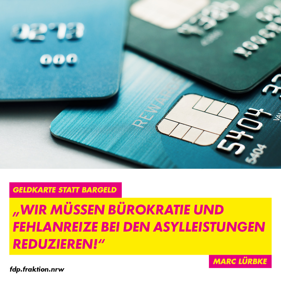 Geldkarte statt Bargeld für Migranten