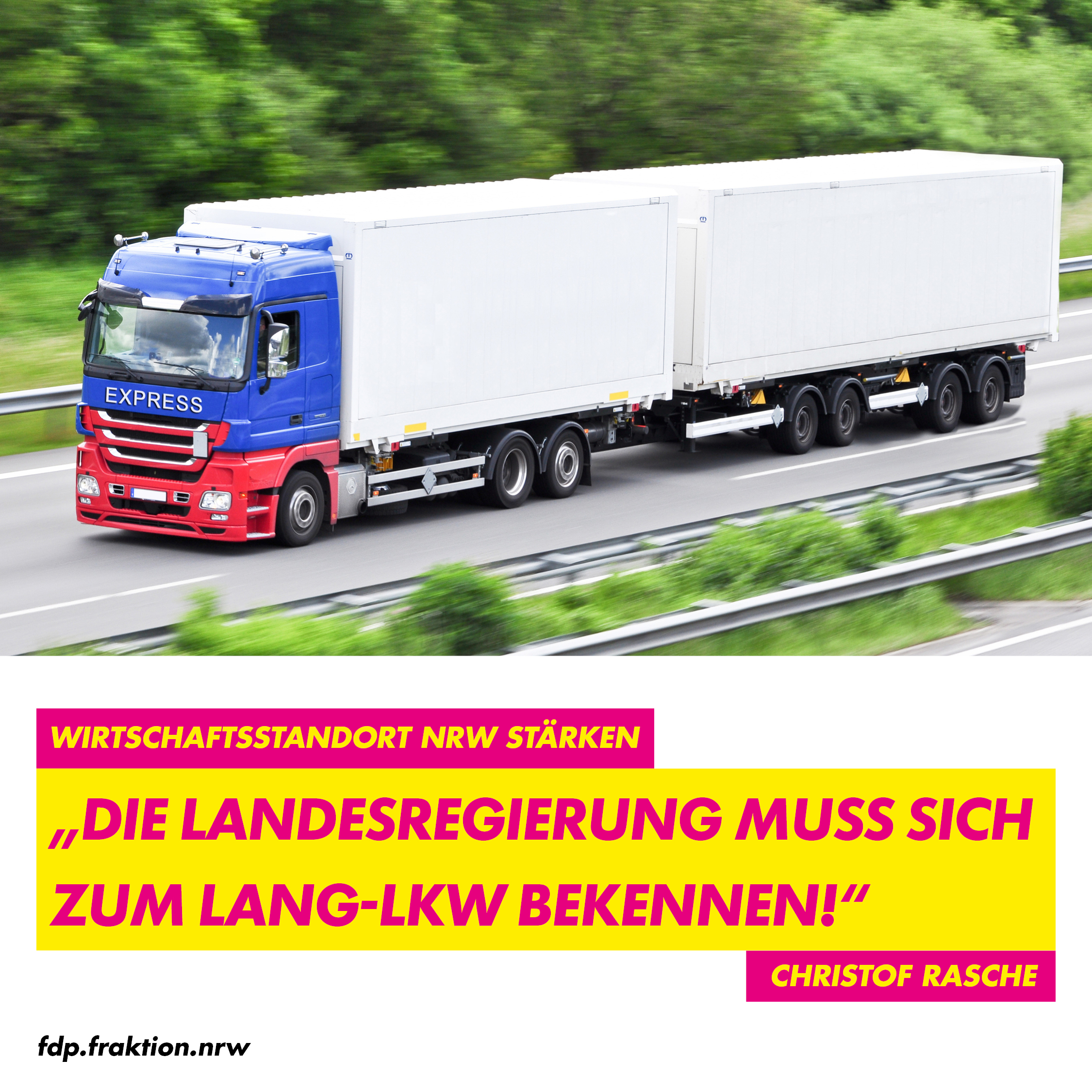 Foto eines Lang-LKW