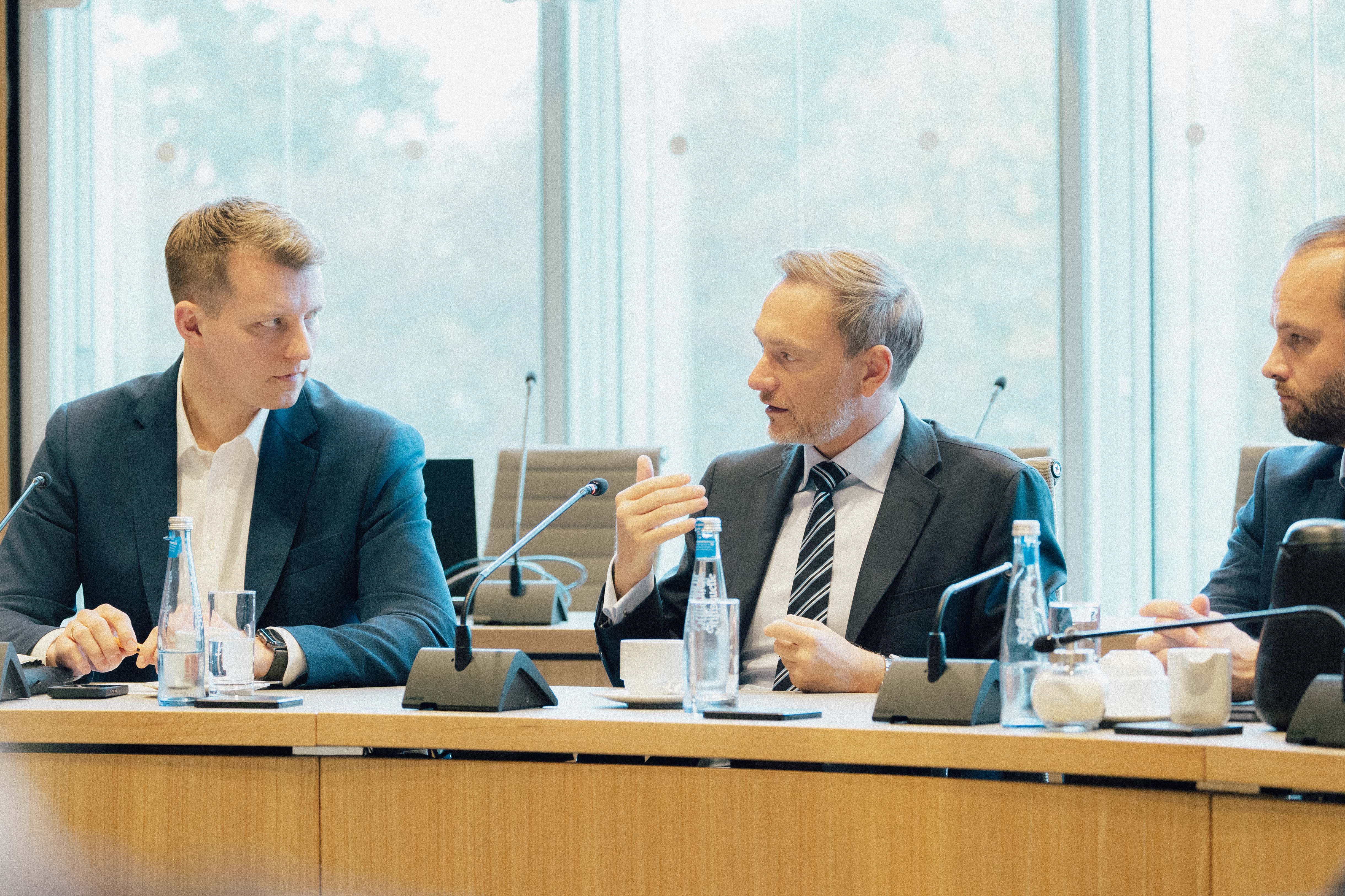 Henning Höne, Christian Lindner und Marcel Hafke