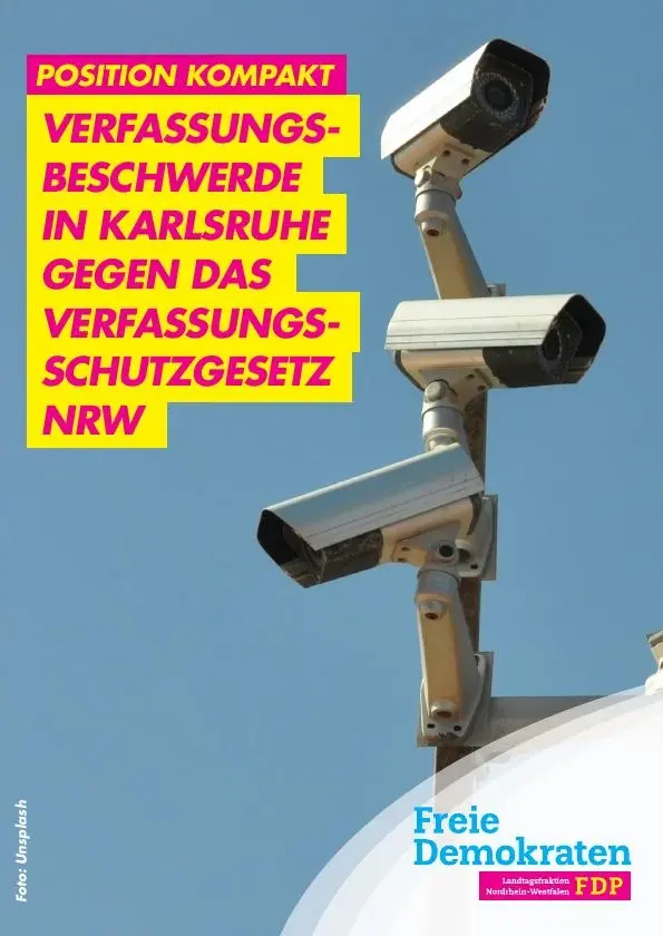 Verfassungsbeschwerde in Karlsruhe gegen das Verfassungsschutzgesetz NRW