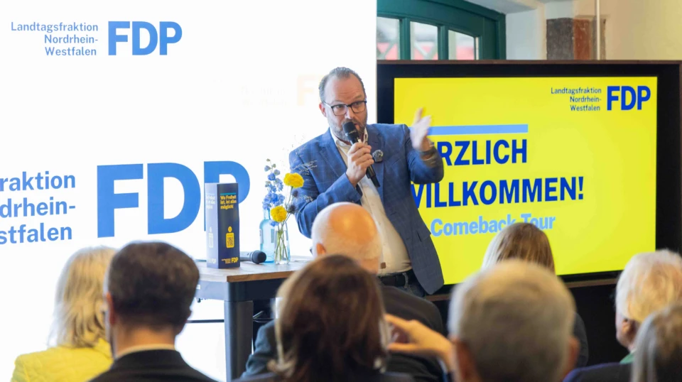 FDP-Fraktion NRW Comeback-Tour für NRW in Düsseldorf
